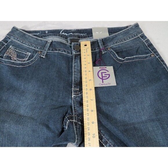 Lane Bryant Genius Fit Jeans Flare Boot-Cut Dark Wash Denim Women's Sz 14 NWT - Picture 4 of 7